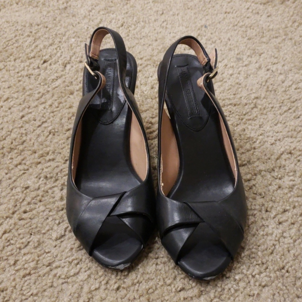 Banana republic leather slingback espadrille
